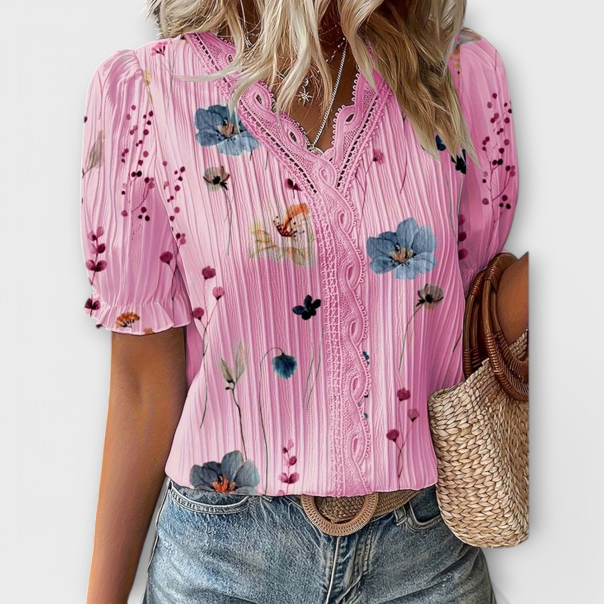 Emily - Elegante Blusa de V-hals