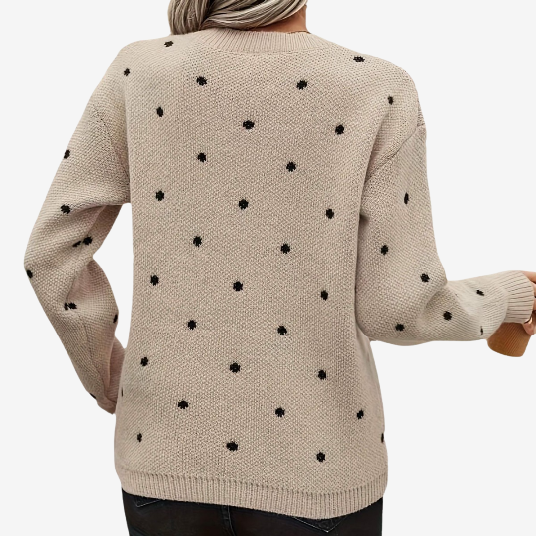 Aveline™ Pull Élégant à Pois