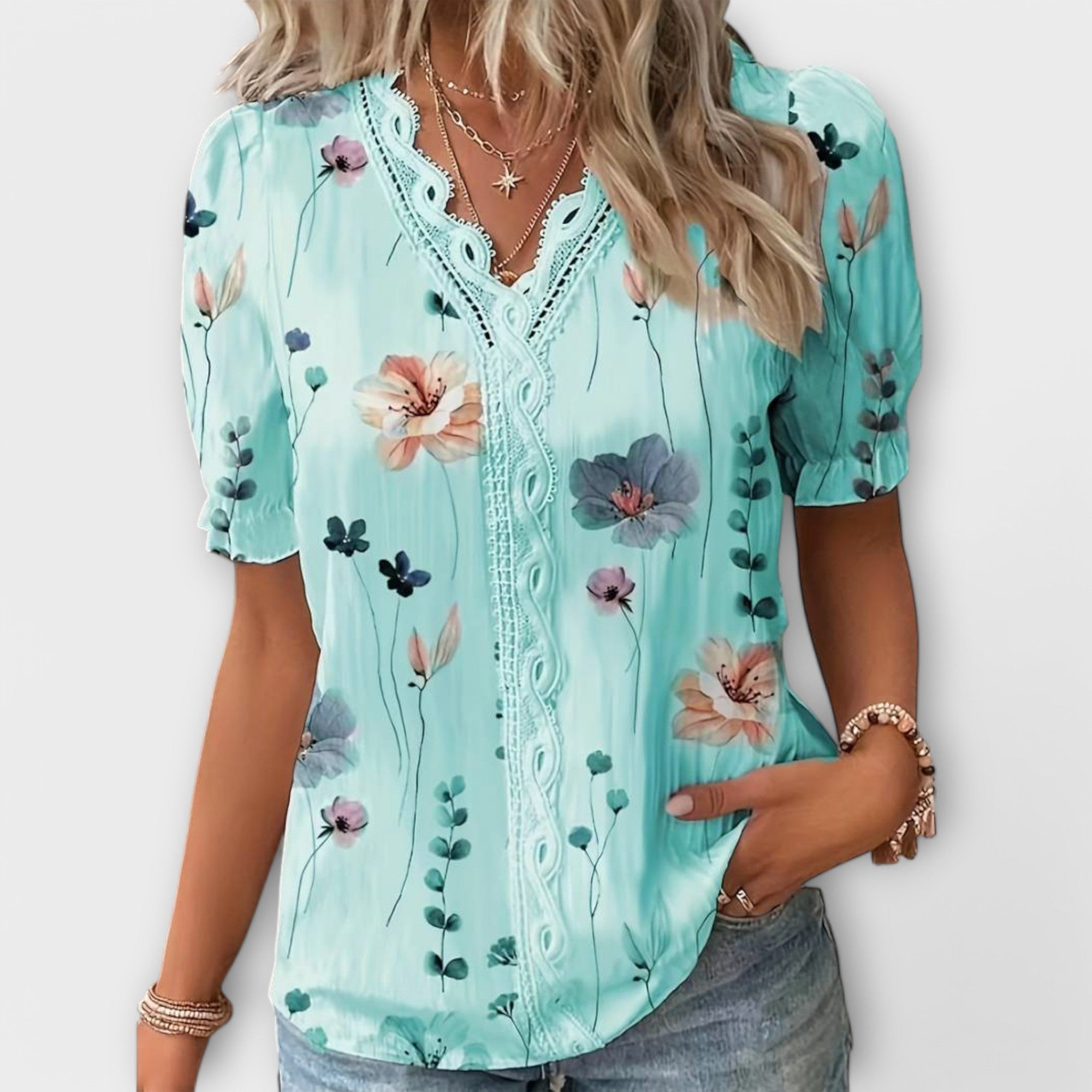 Emily - Elegante Blusa de V-hals