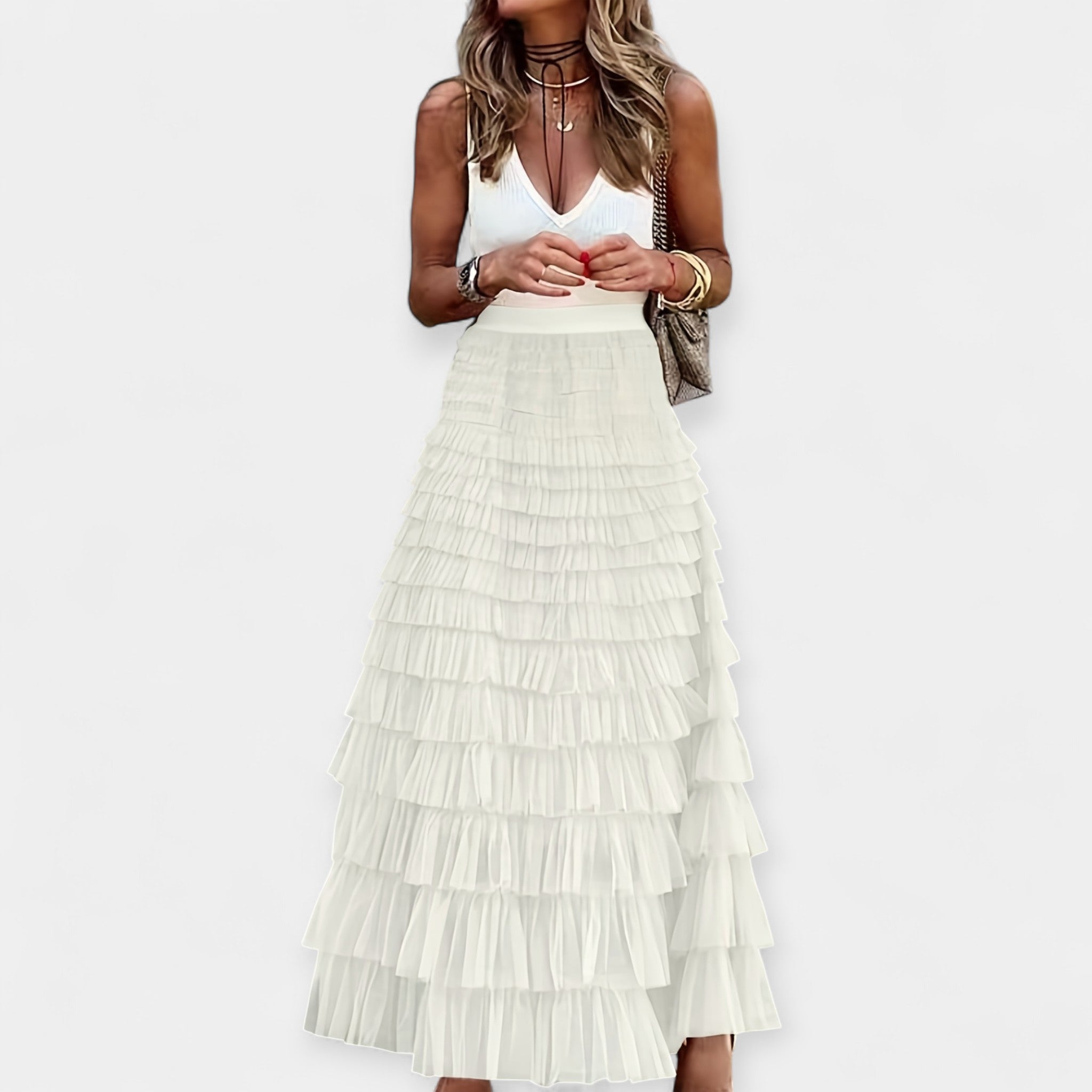Jupe Boho avec Dentelle