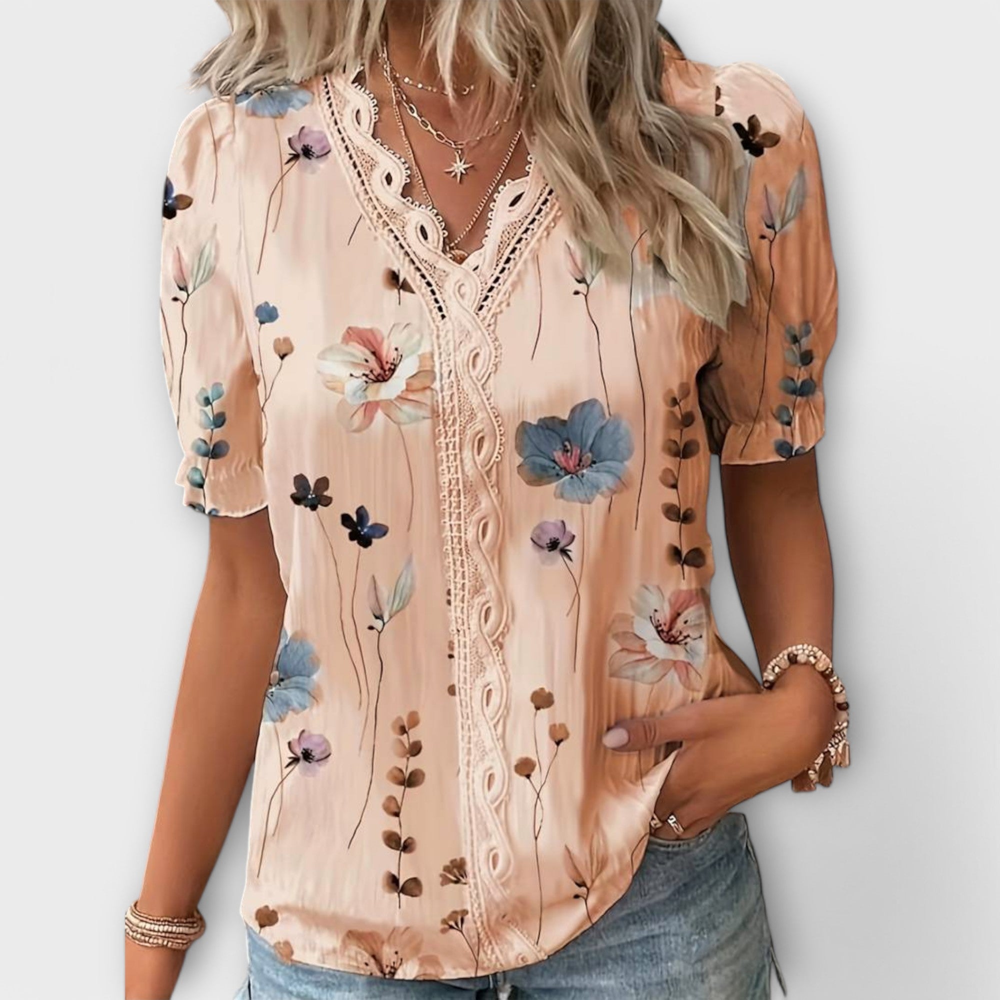 Emily - Elegante Blusa de V-hals