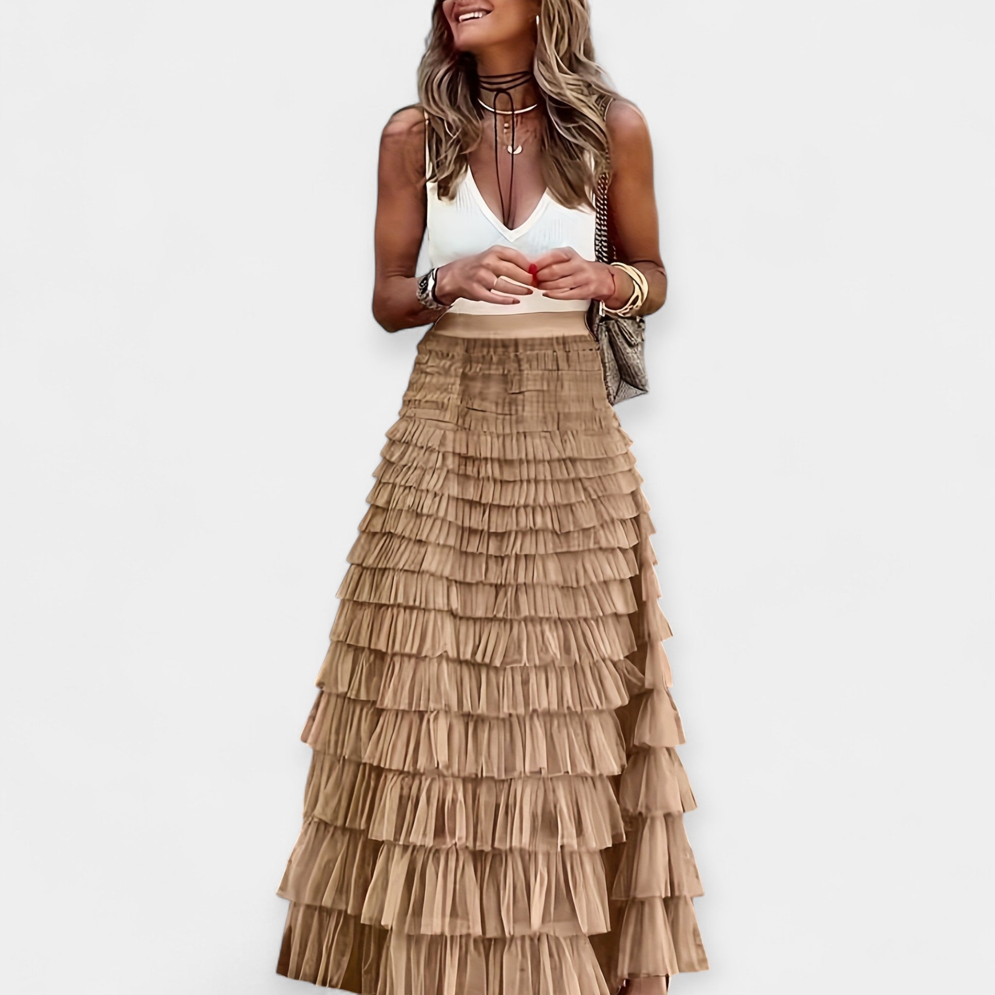 Jupe Boho avec Dentelle