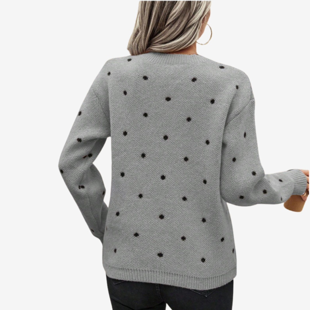 Aveline™ Pull Élégant à Pois