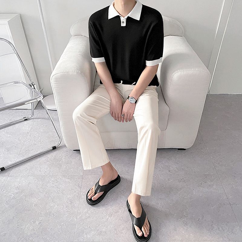 Polo à Manches Amples pour Hommes