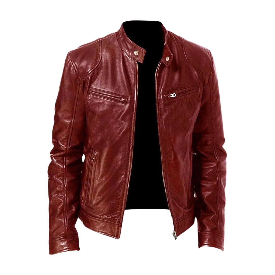 Veste en cuir décontractée : 1 achetée, 1 offerte