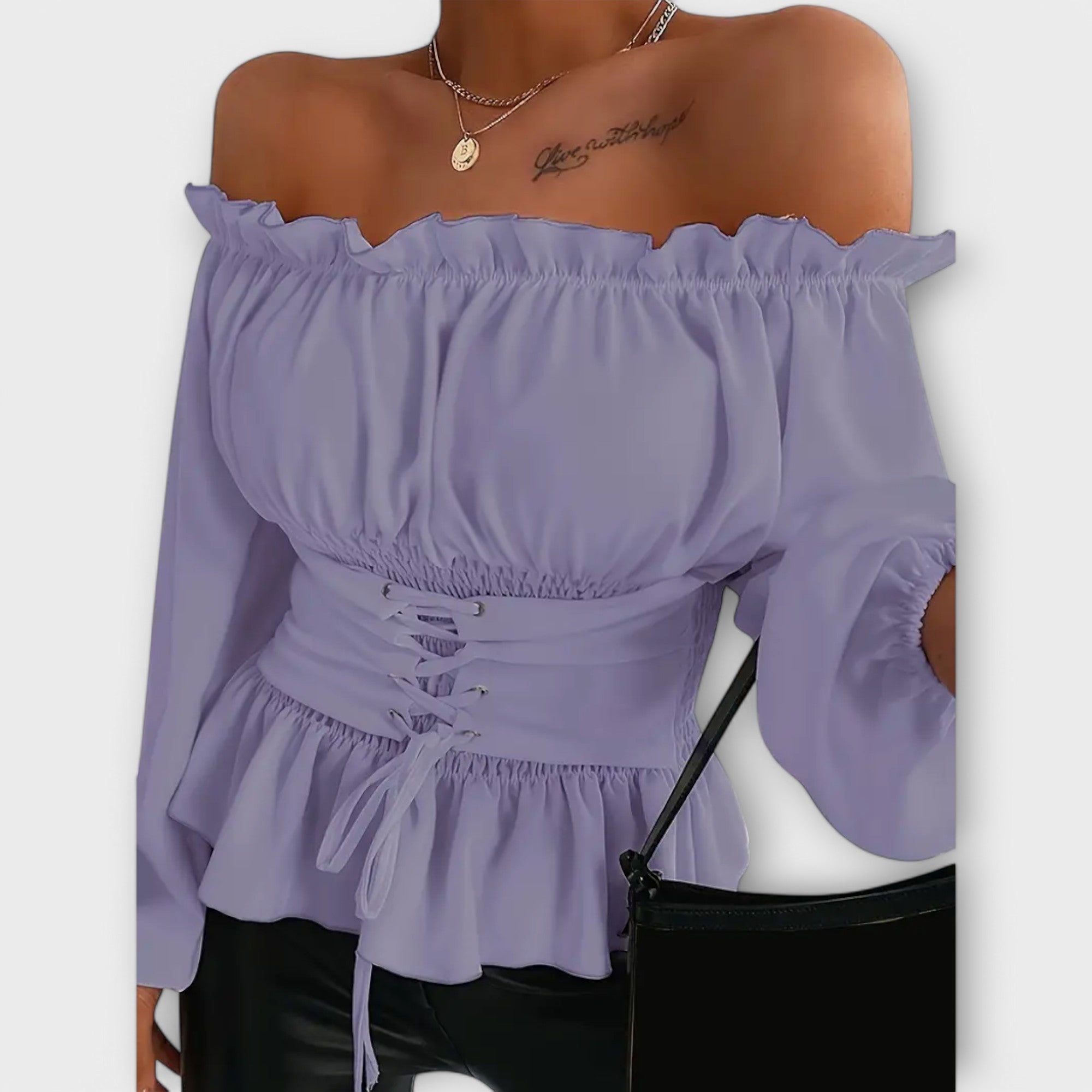 Amelia - Blusa con Pliegues