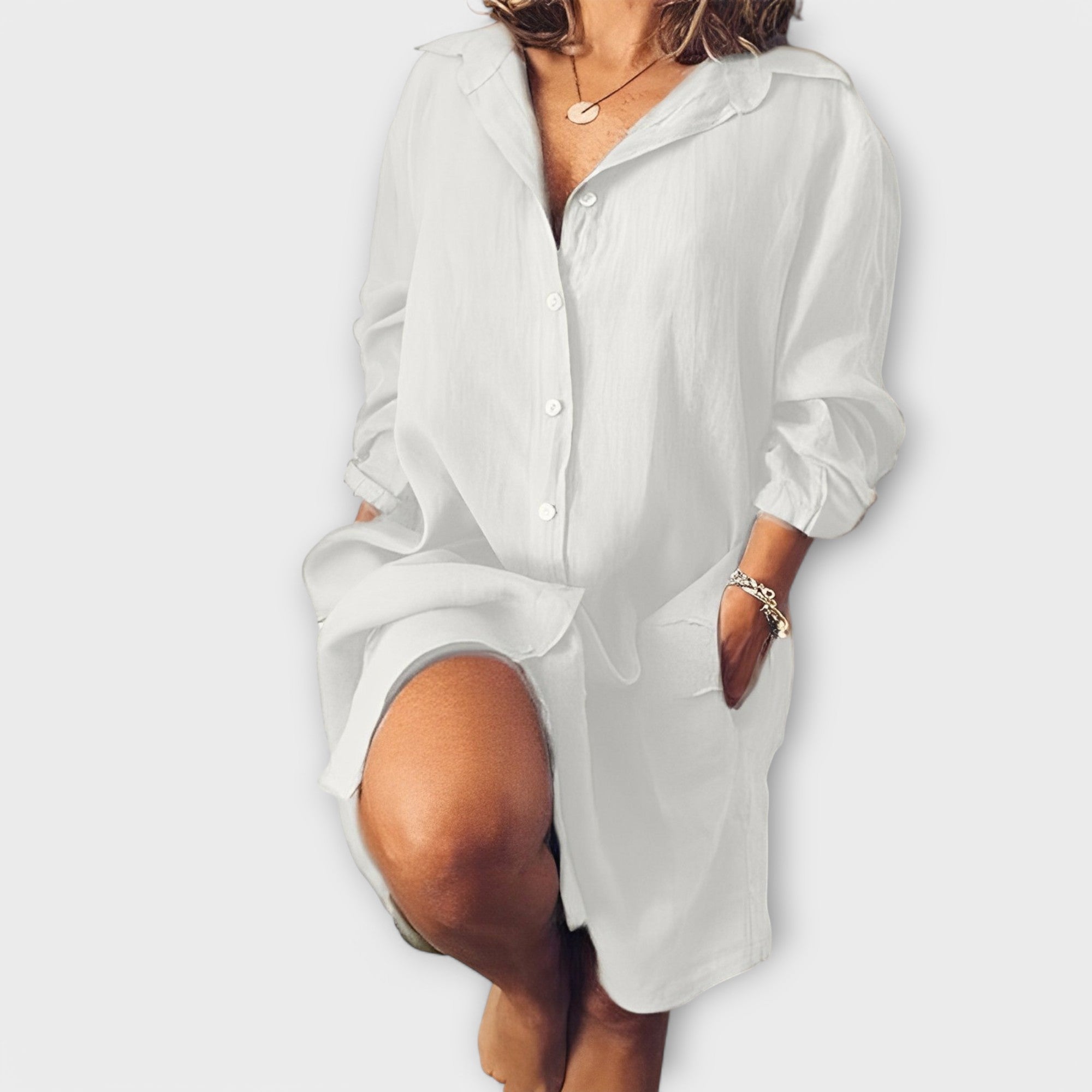 Blusa Casual de Lino para Cada Día