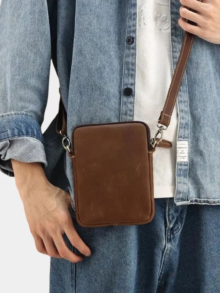 Carl™ | Sac à Bandoulière en Cuir Minimaliste