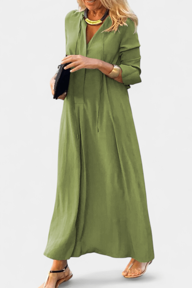 Helene | Robe avec décolleté en V