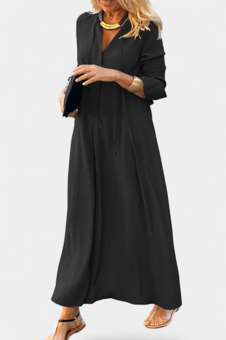 Helene | Robe avec décolleté en V