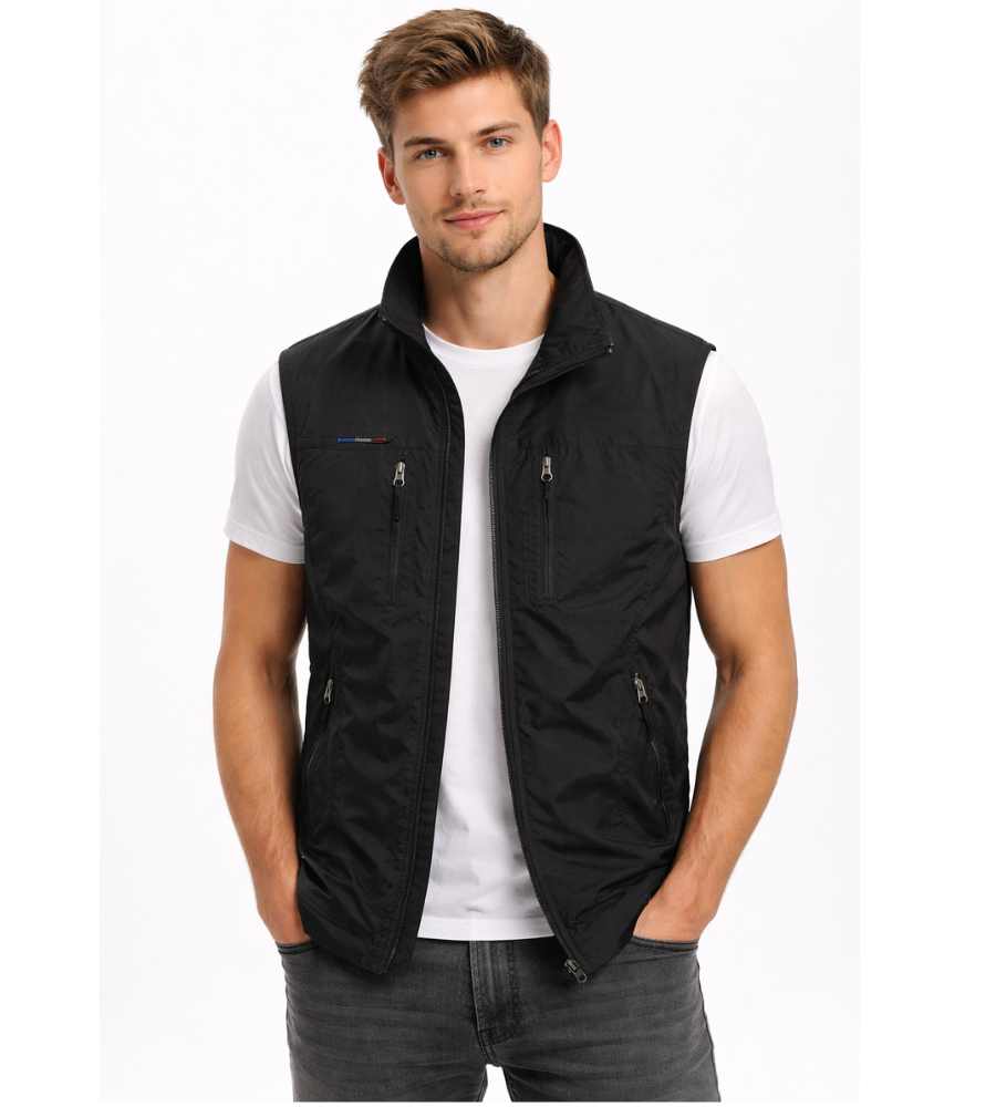 Gilet zippé d'extérieur
