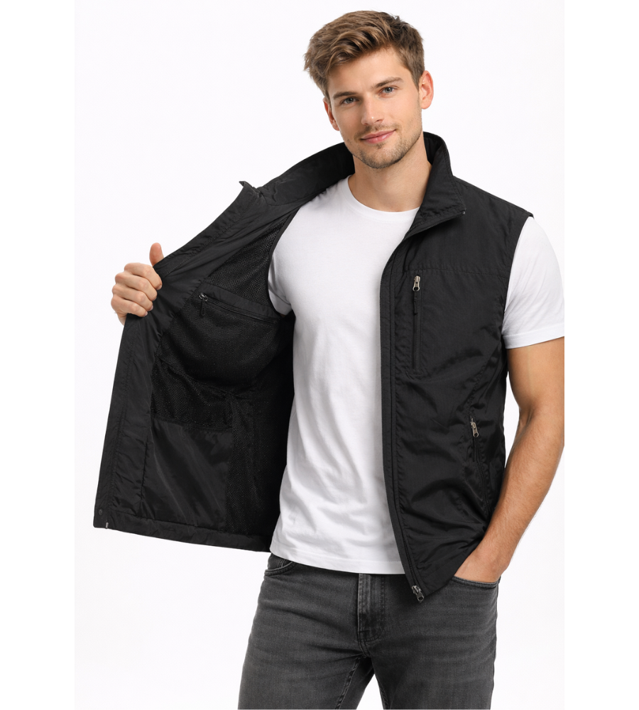 Gilet zippé d'extérieur