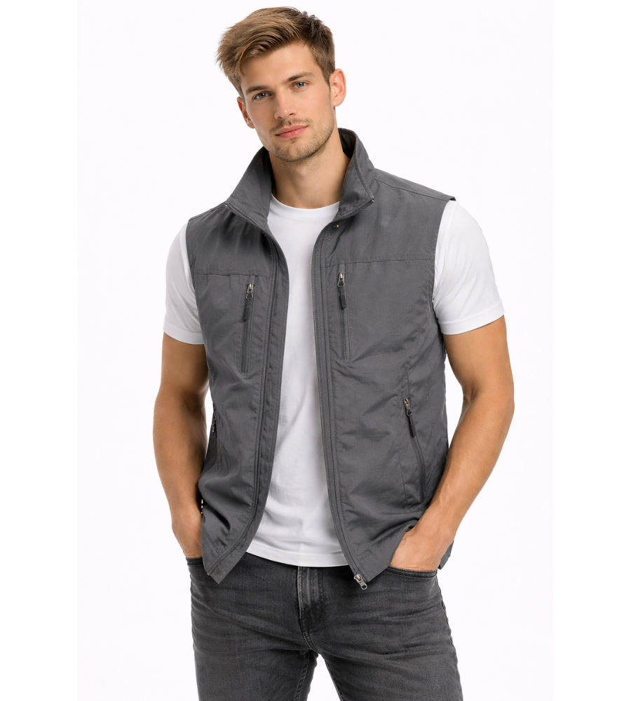 Gilet zippé d'extérieur