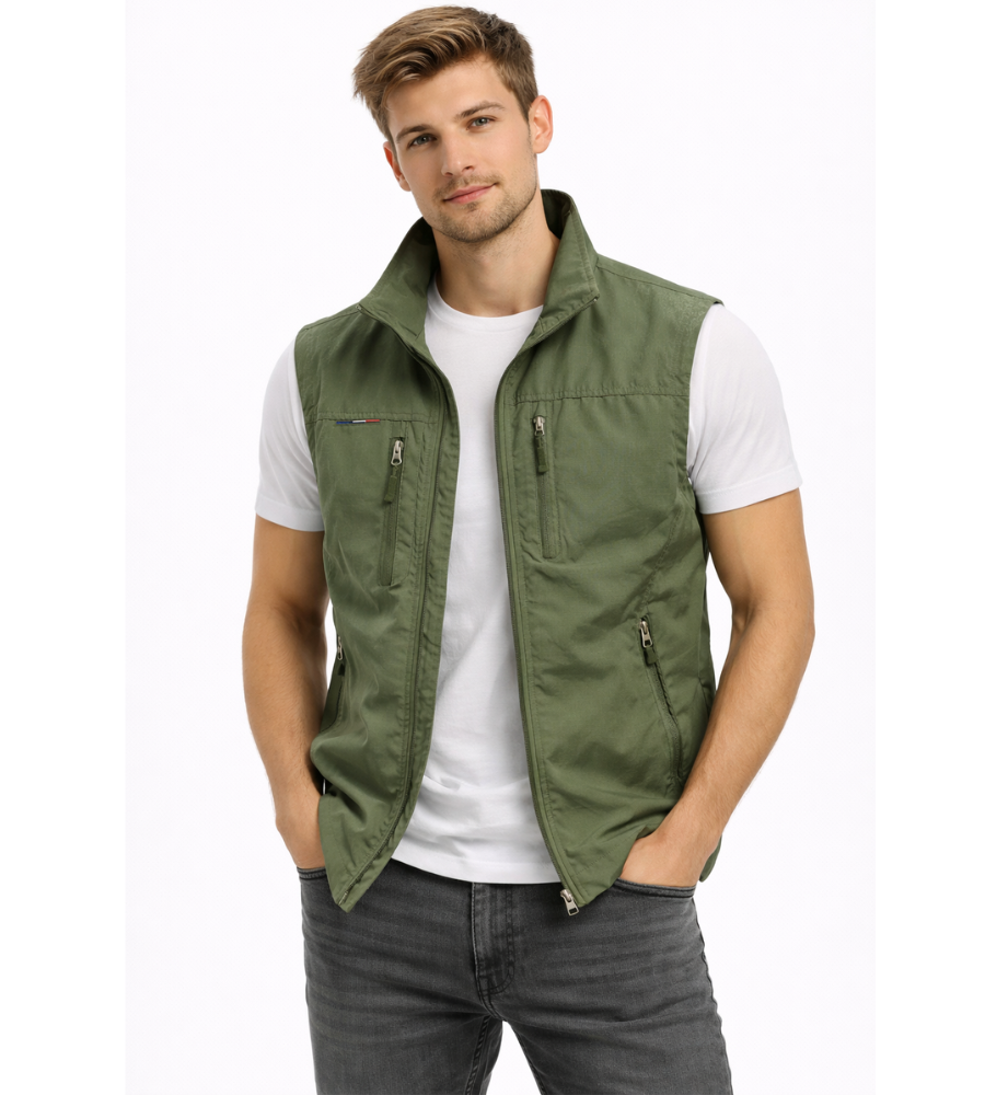 Gilet zippé d'extérieur