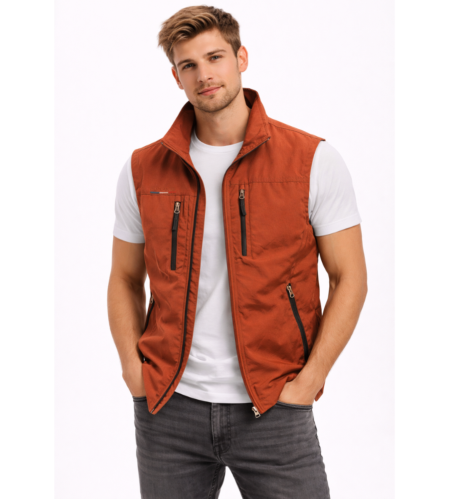 Gilet zippé d'extérieur