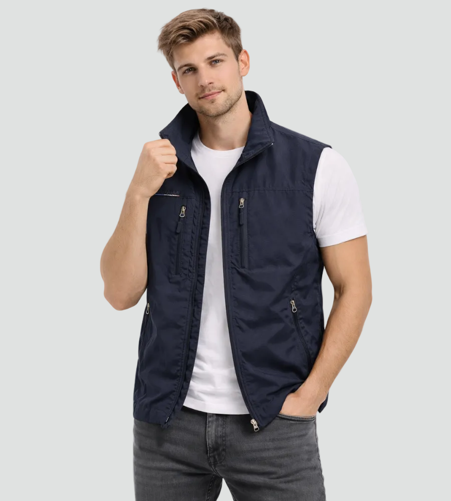 Gilet zippé d'extérieur