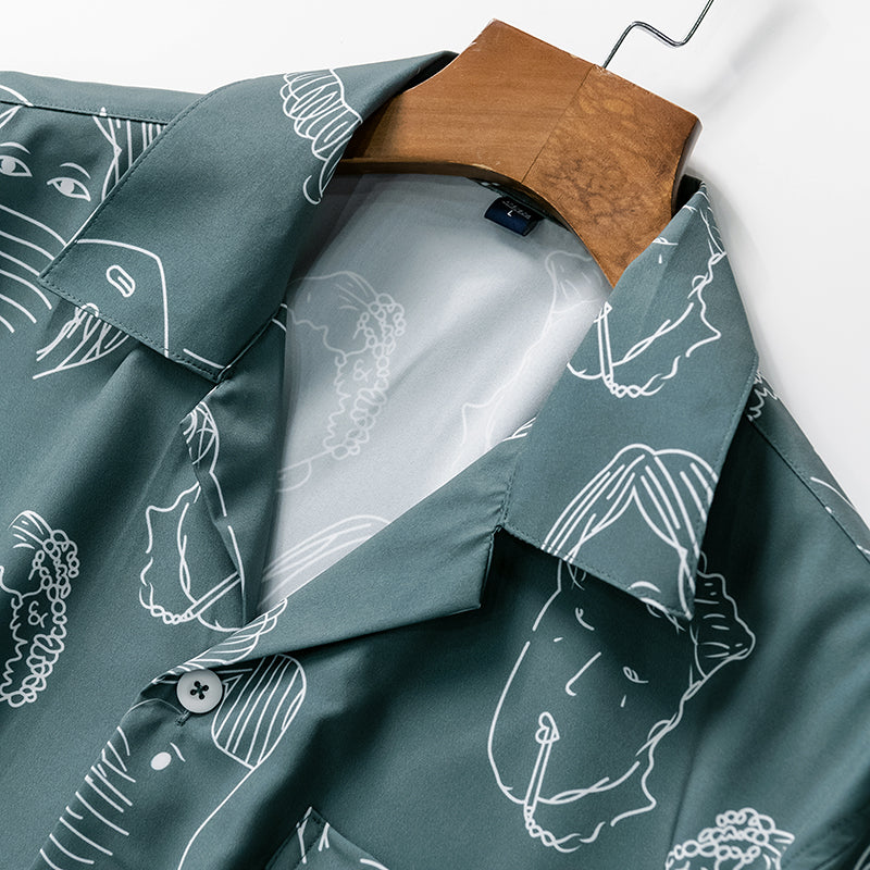 CHEMISE ÉTÉ CUBAINE POUR LES HOMMES