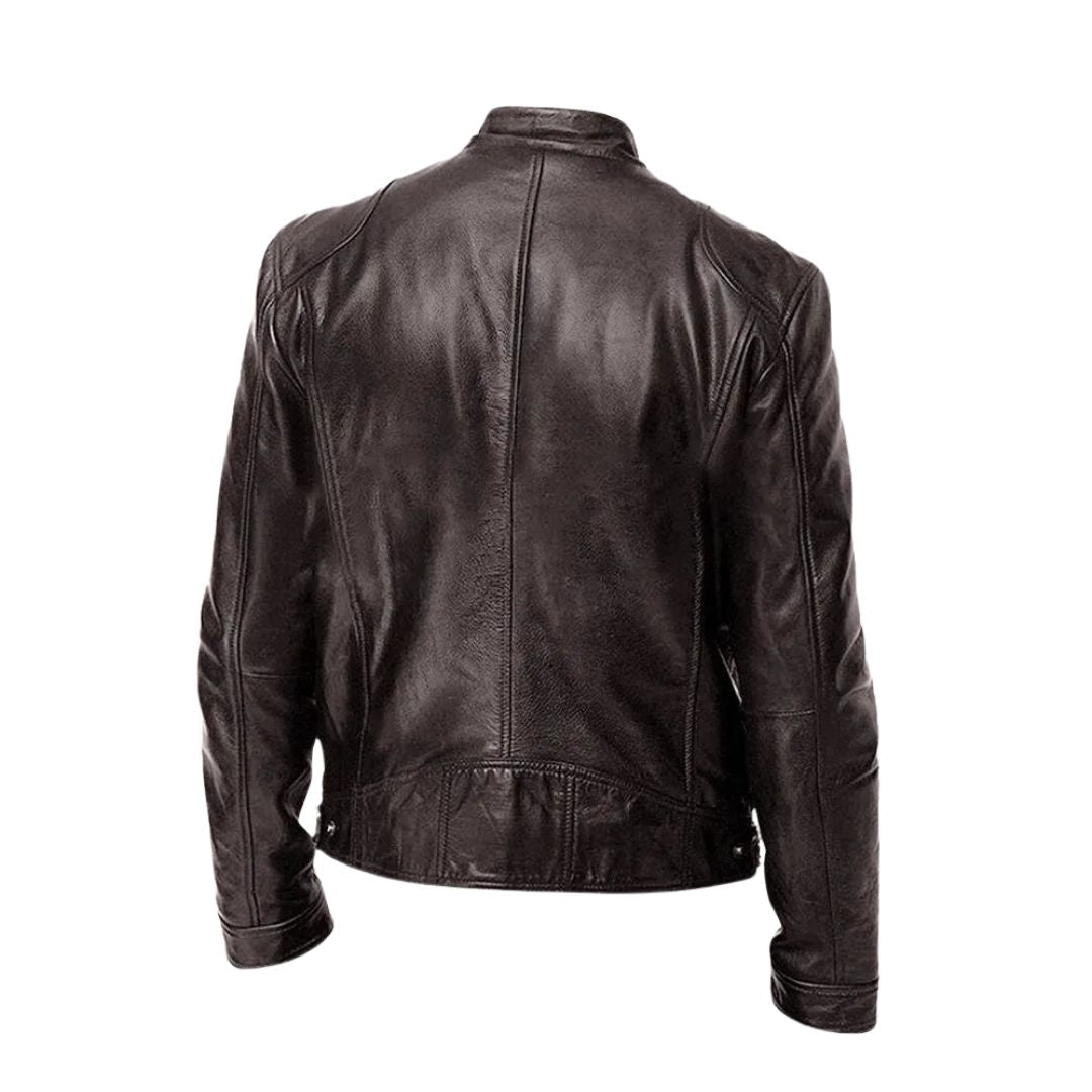 Veste en cuir décontractée : 1 achetée, 1 offerte