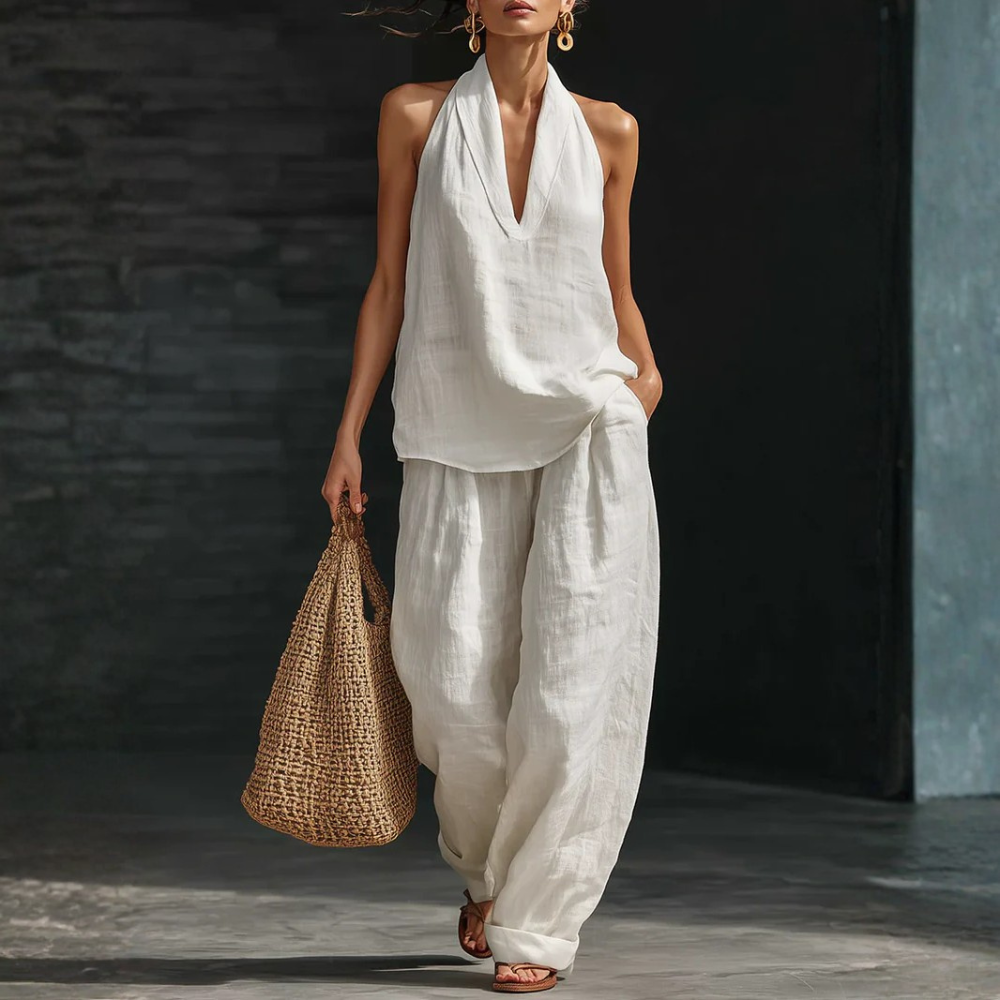 Zoë™ Ensemble sans manches avec pantalons larges