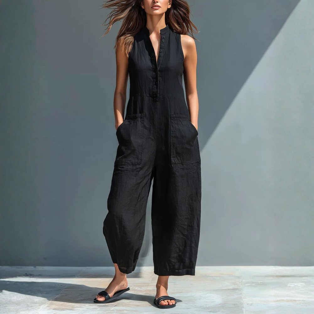 Lotte™ | Salopette Minimaliste Sans Manches