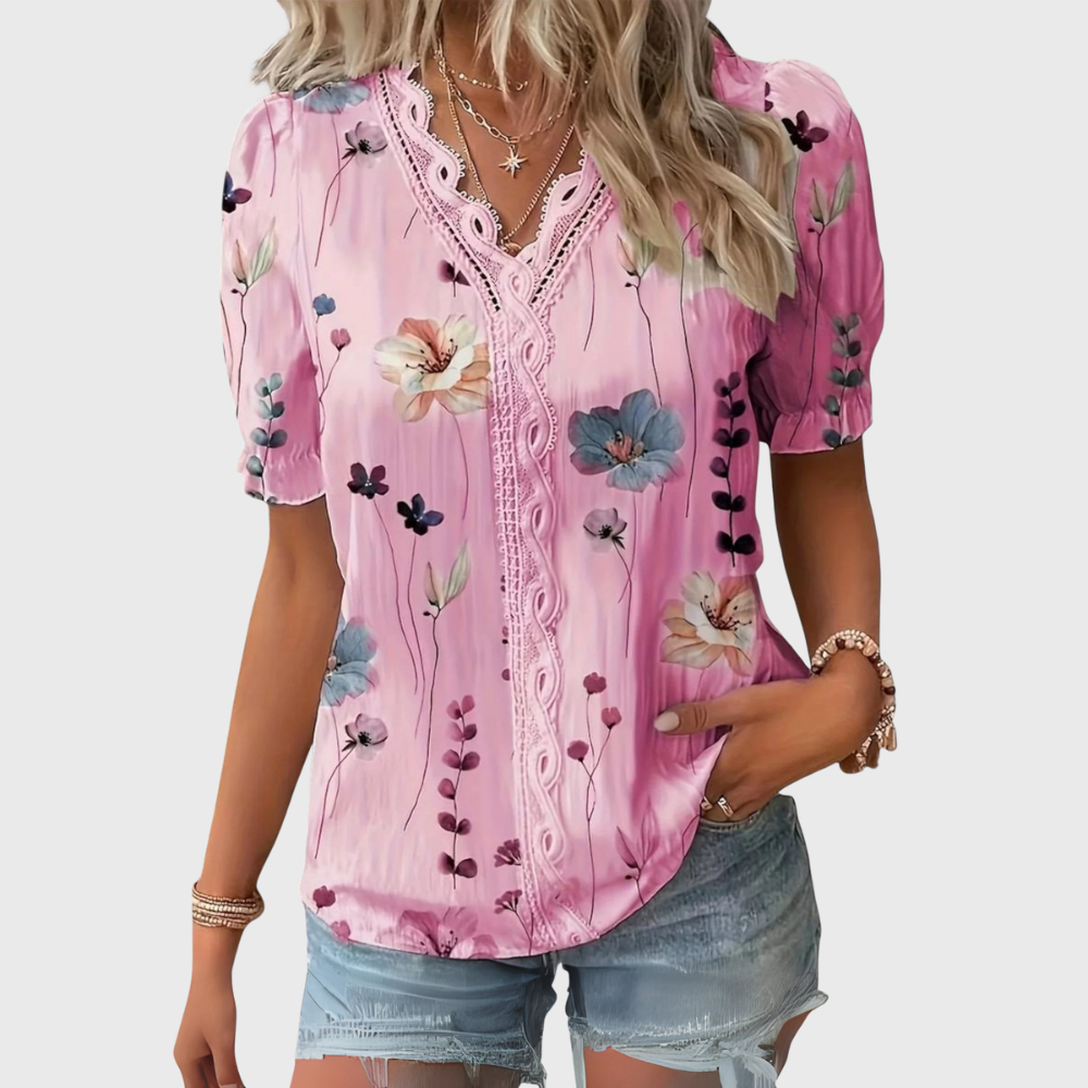 Emily - Elegante Blusa de V-hals
