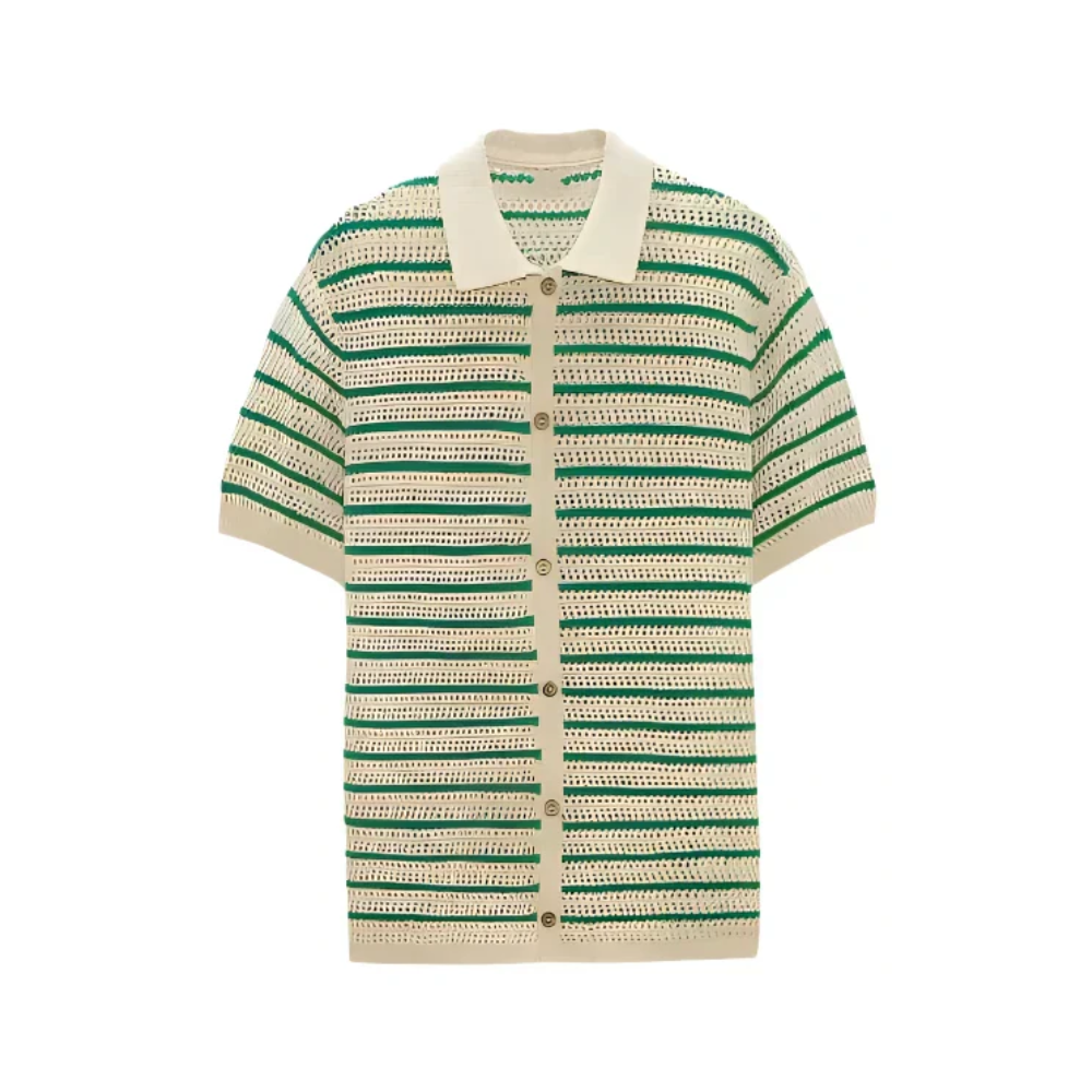 Marbella - Chemise en tricot Knop-Up