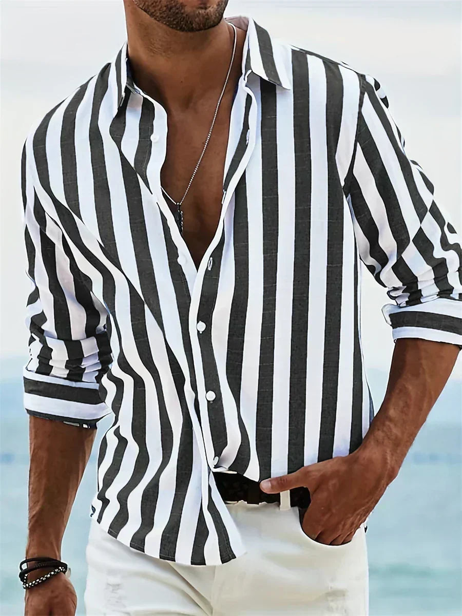 Chemise Rayée Été Légère