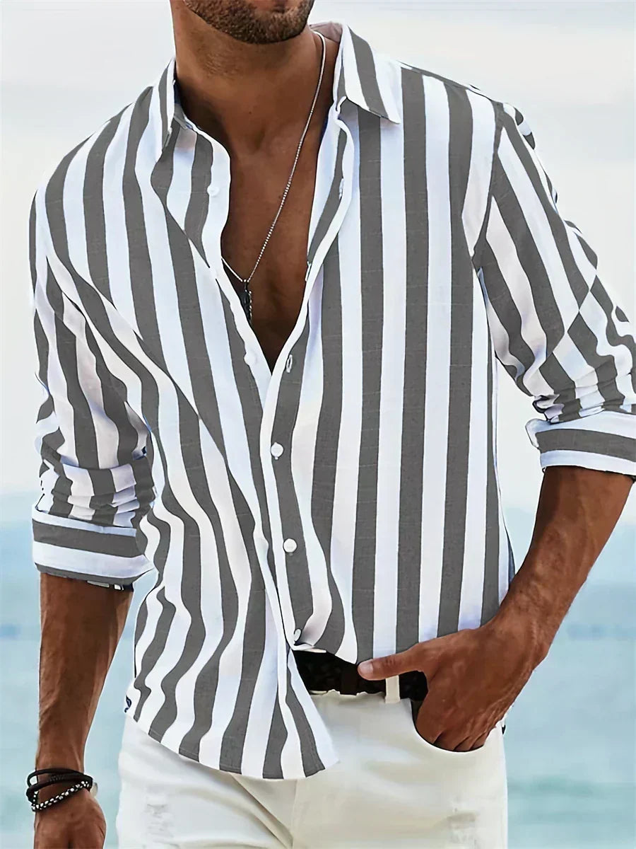 Chemise Rayée Été Légère