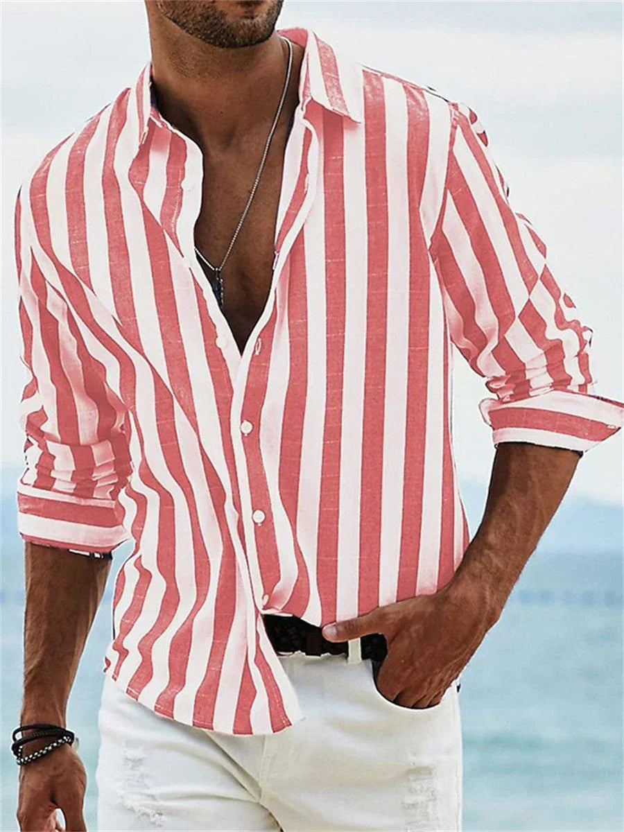 Chemise Rayée Été Légère