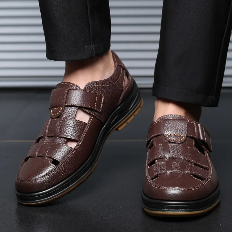 Sandales en cuir