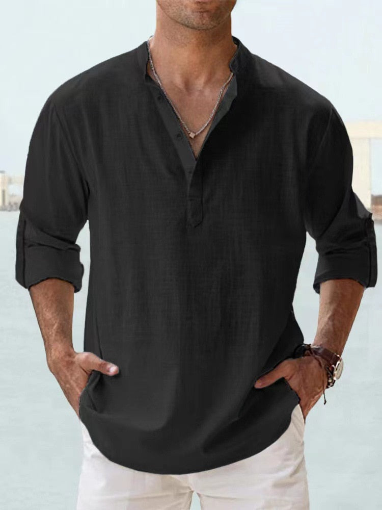 Chemise respirante en lin
