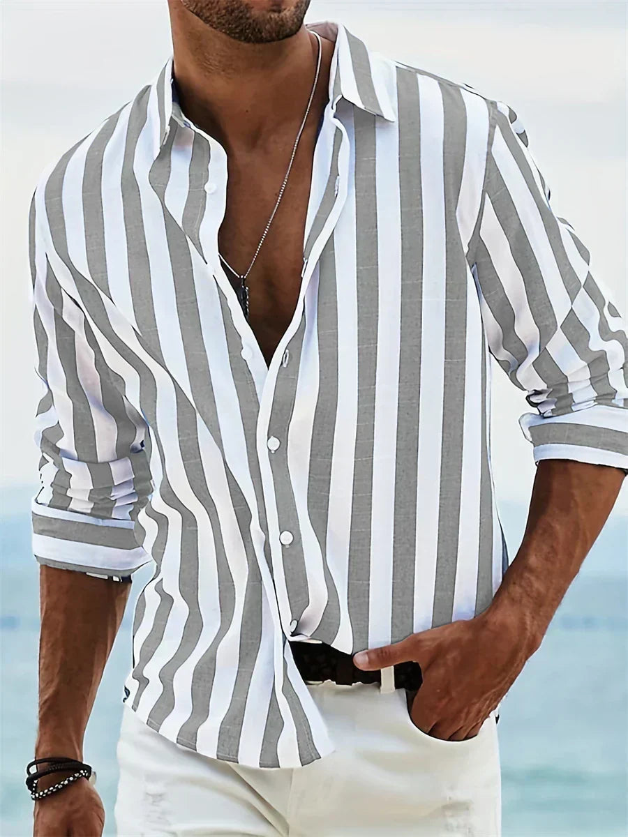 Chemise Rayée Été Légère