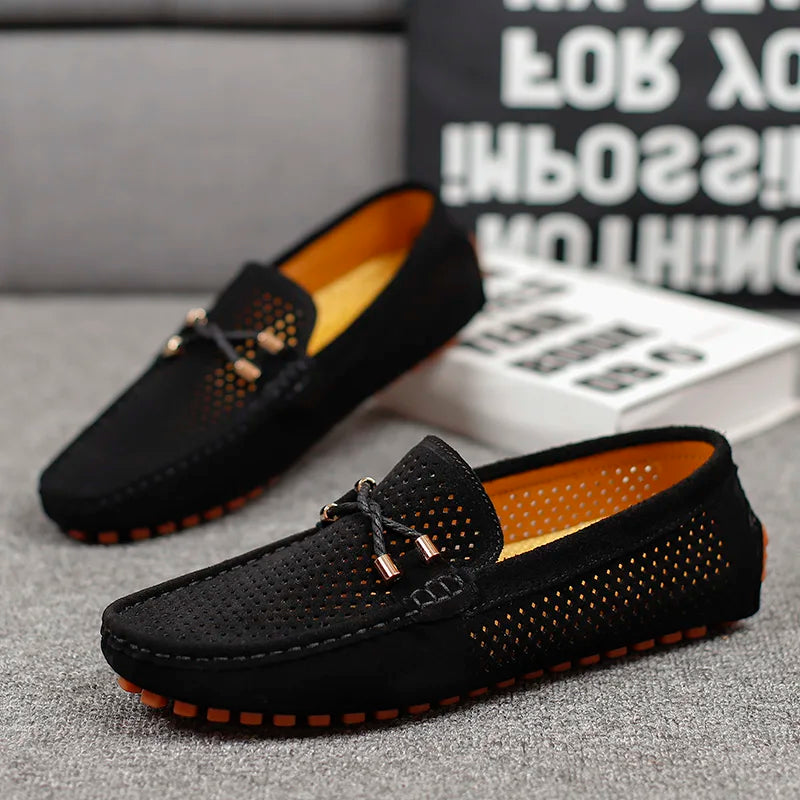 Chaussures en cuir respirantes