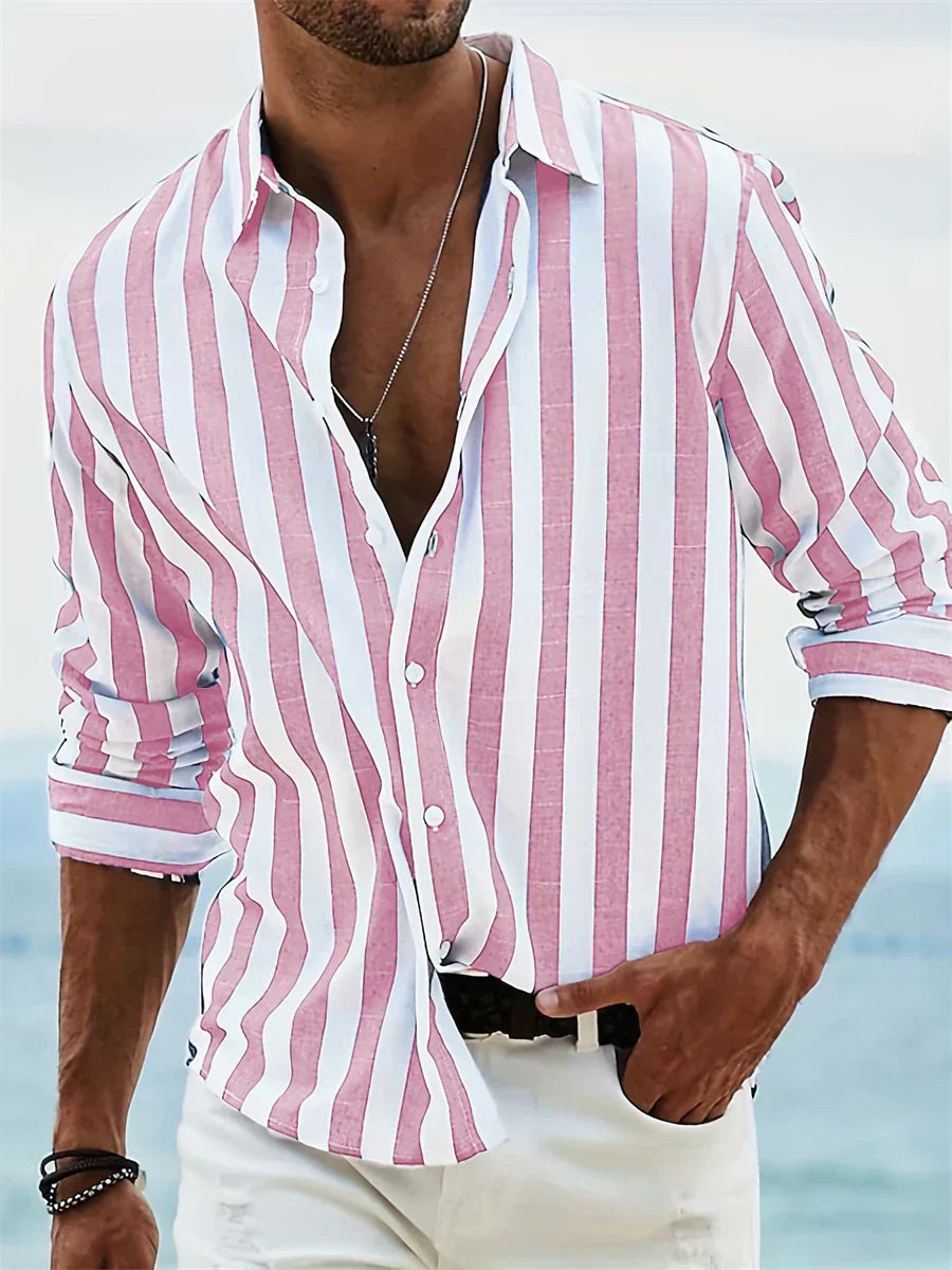 Chemise Rayée Été Légère