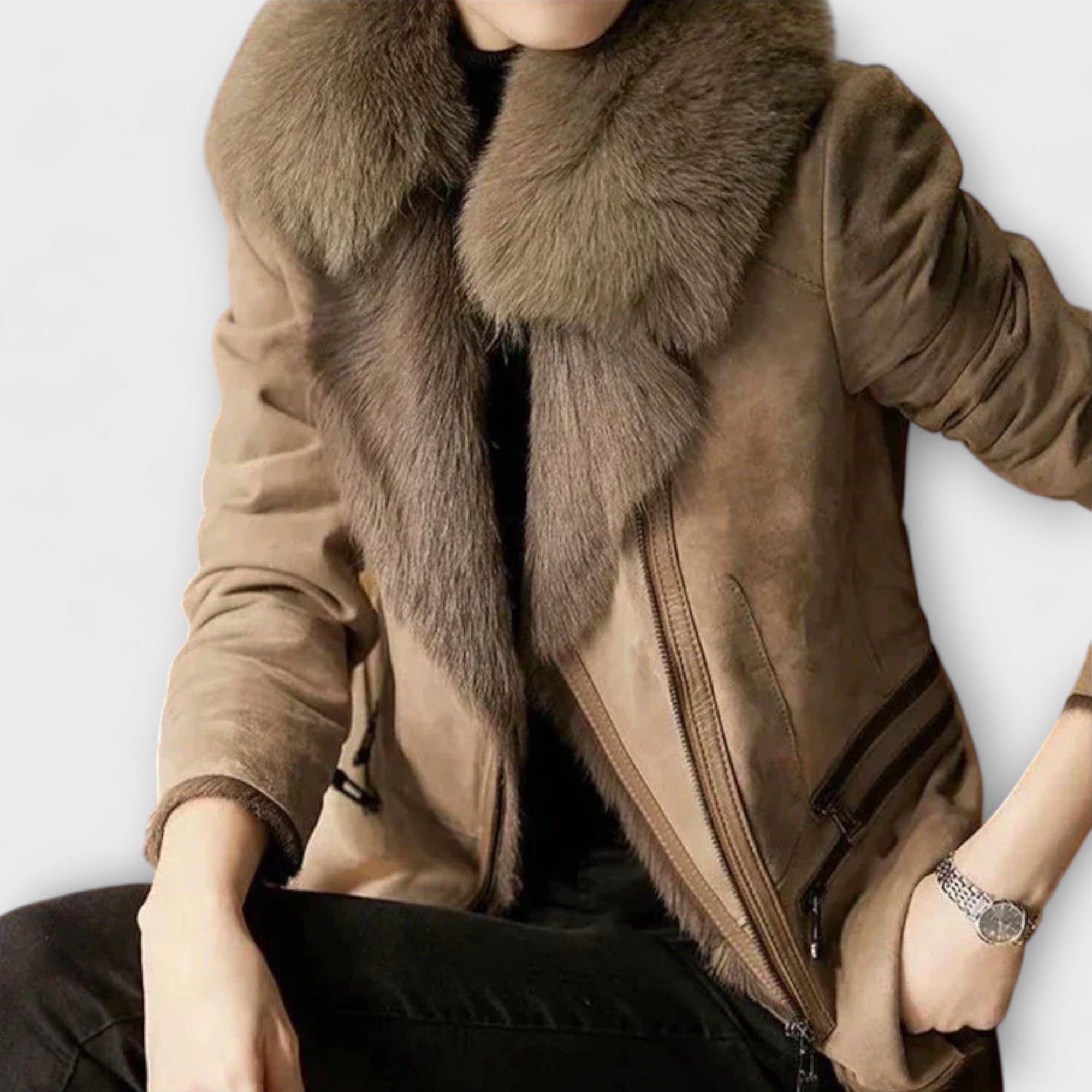 Veste en peau d'agneau