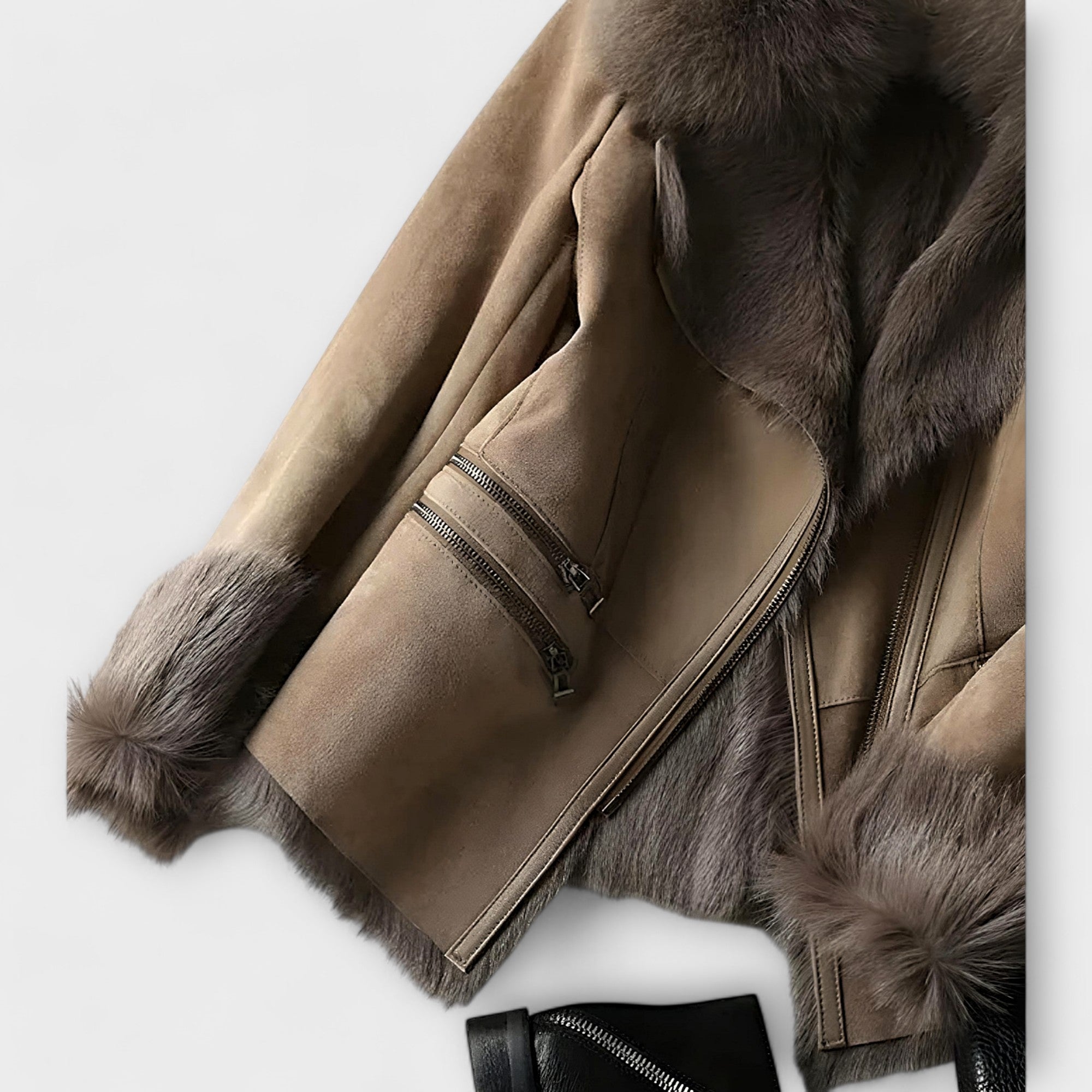 Veste en peau d'agneau