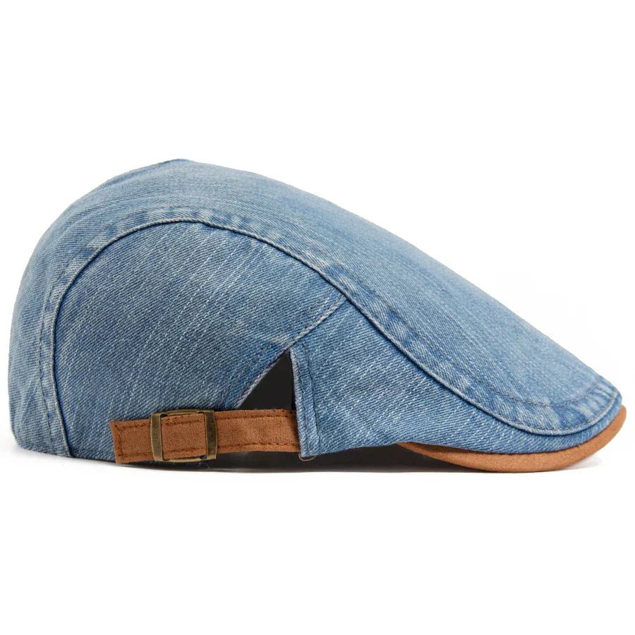 Bloom™ | Casquette plate en denim premium – Style intemporel et confort quotidien