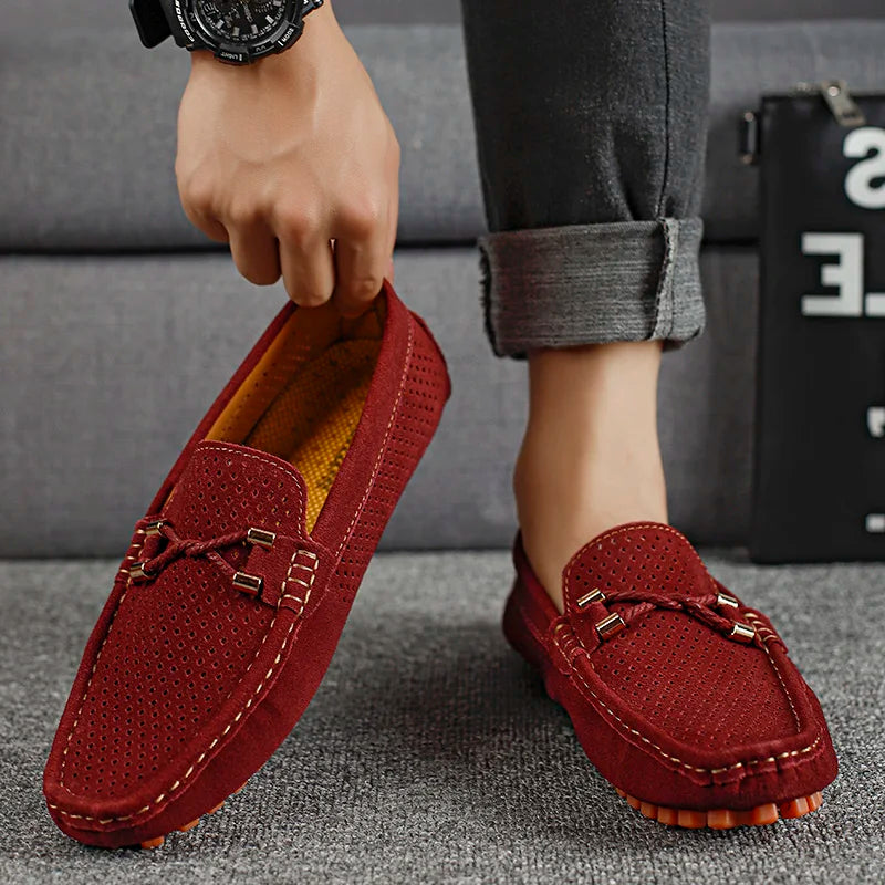 Chaussures en cuir respirantes