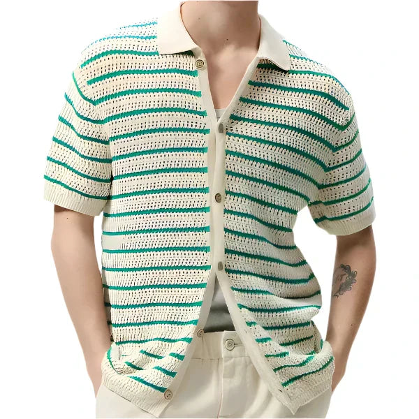 Marbella - Chemise en tricot Knop-Up