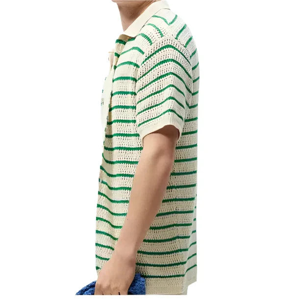Marbella - Chemise en tricot Knop-Up