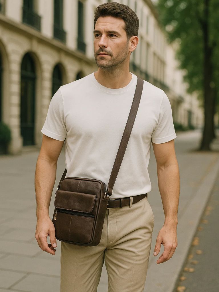 Tobias™ | Sac à bandoulière en cuir