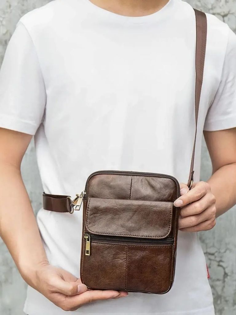 Tobias™ | Sac à bandoulière en cuir