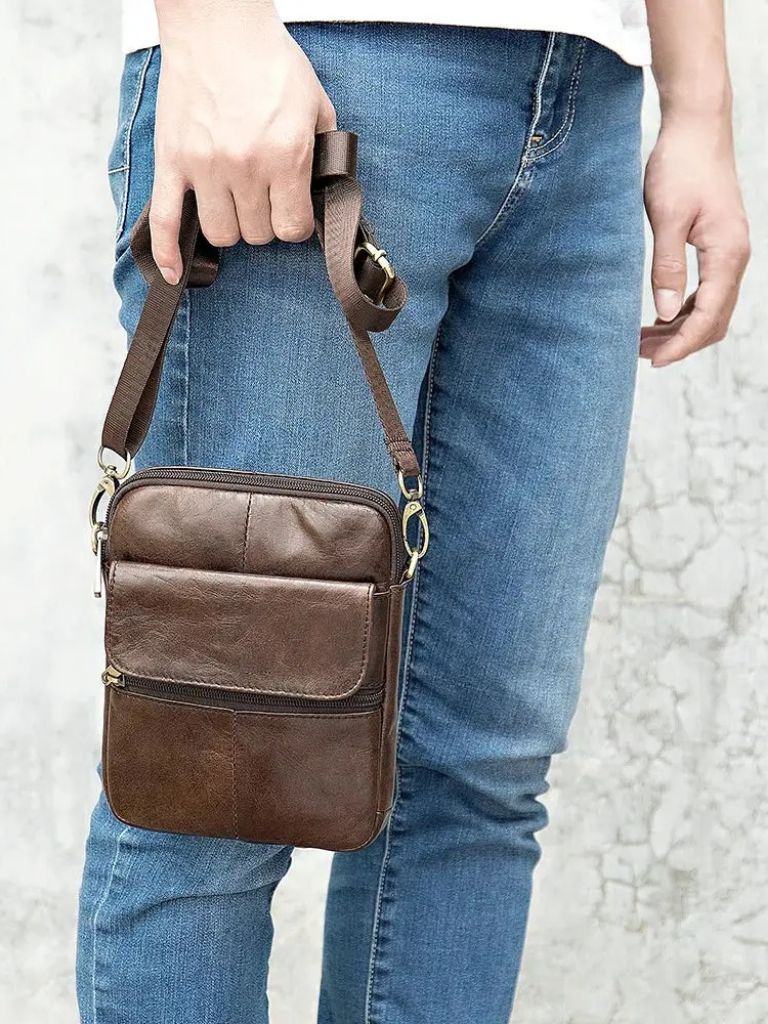 Tobias™ | Sac à bandoulière en cuir