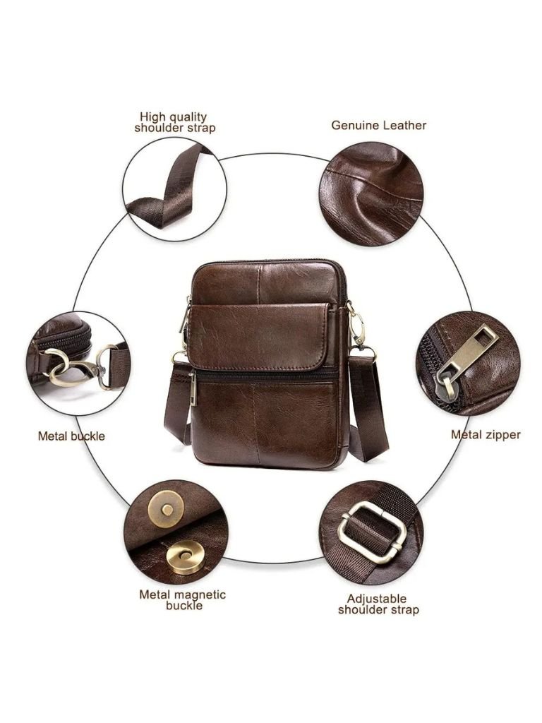 Tobias™ | Sac à bandoulière en cuir