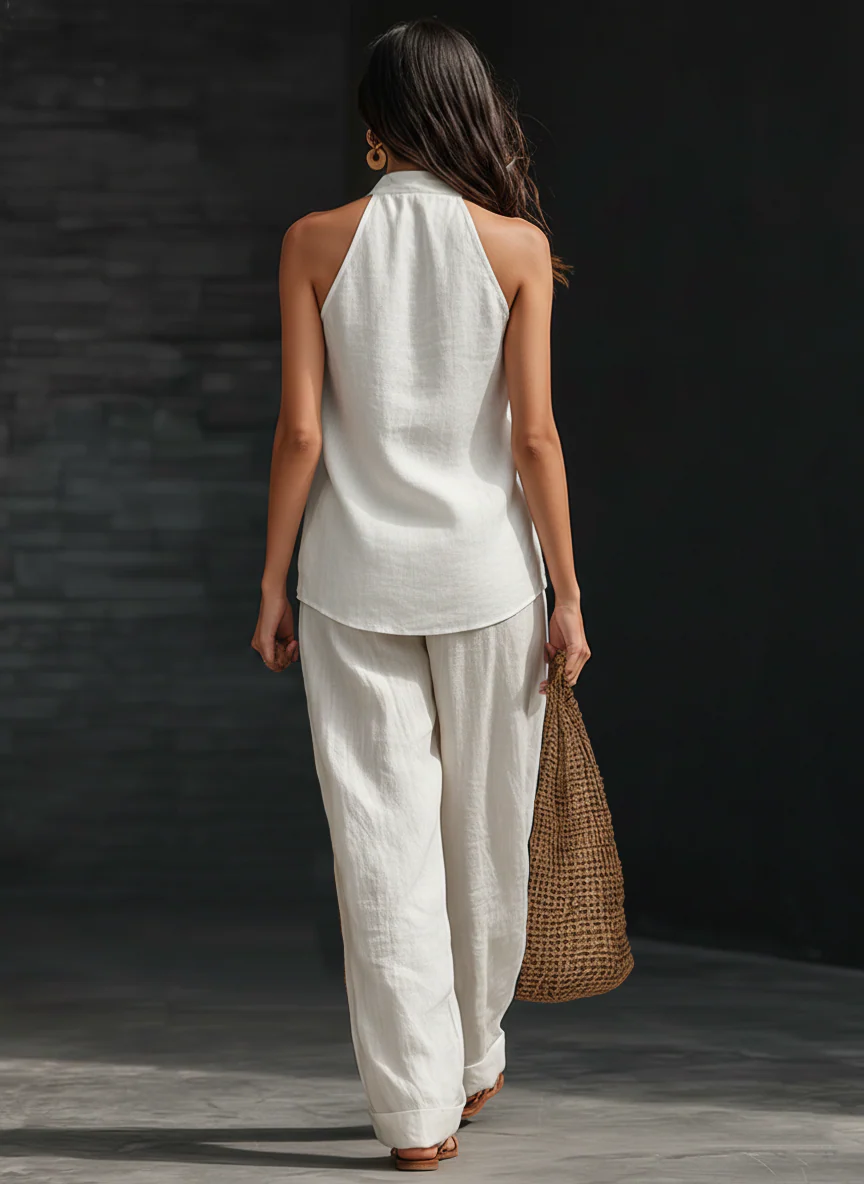 Zoë™ Ensemble sans manches avec pantalons larges