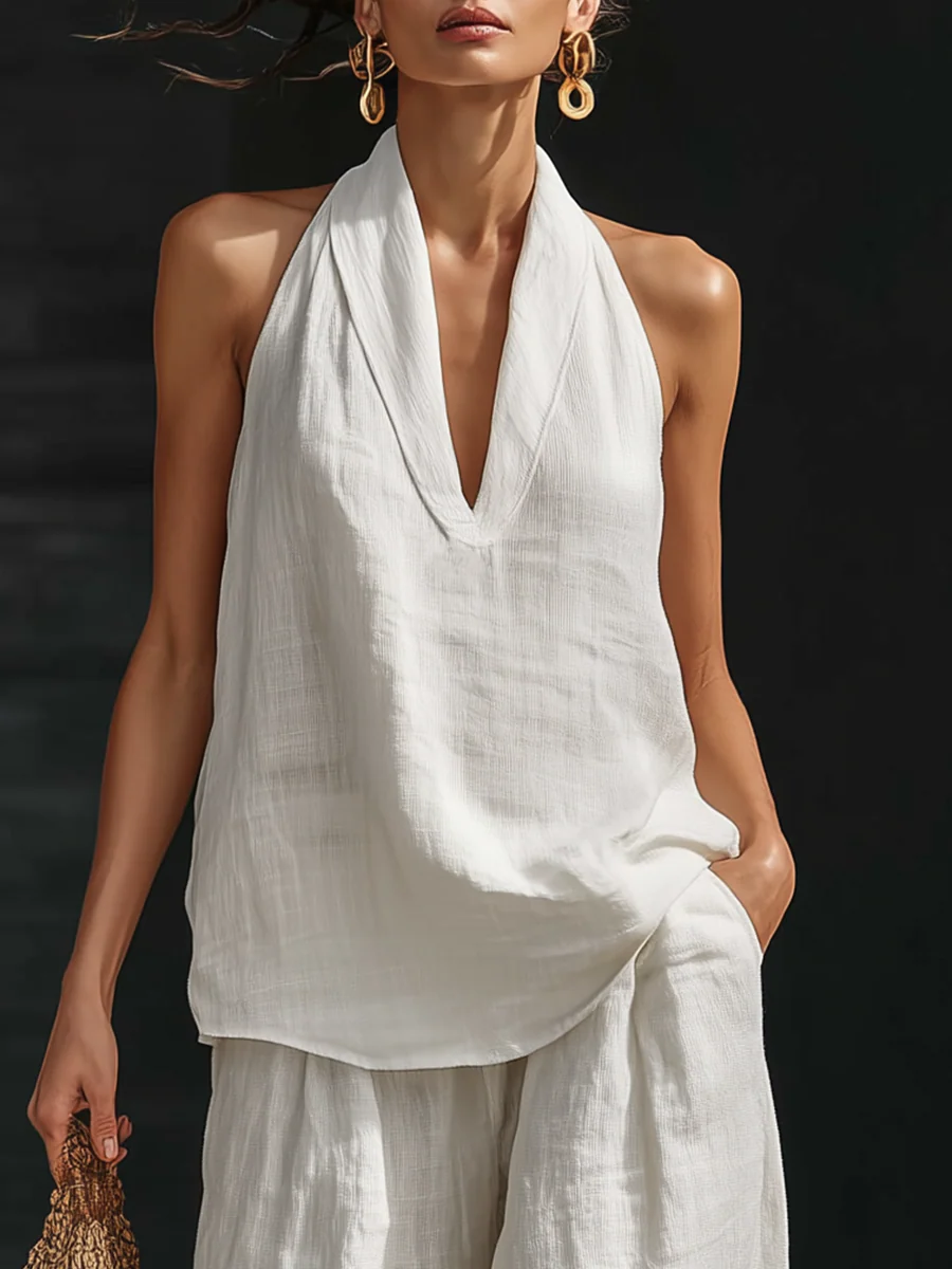 Zoë™ Ensemble sans manches avec pantalons larges