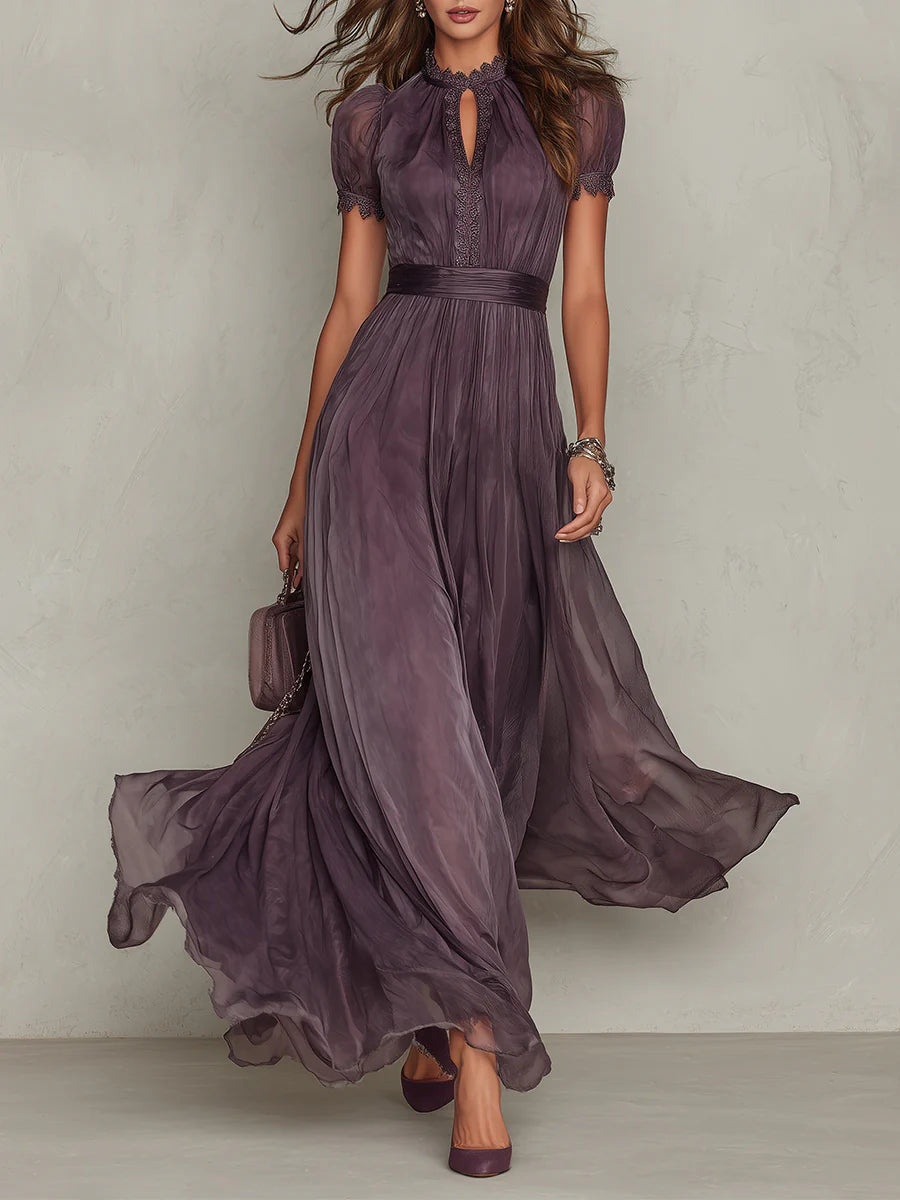 Robe longue violette élégante