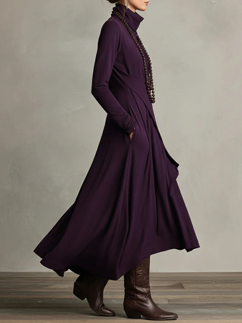 Robe longue asymétrique