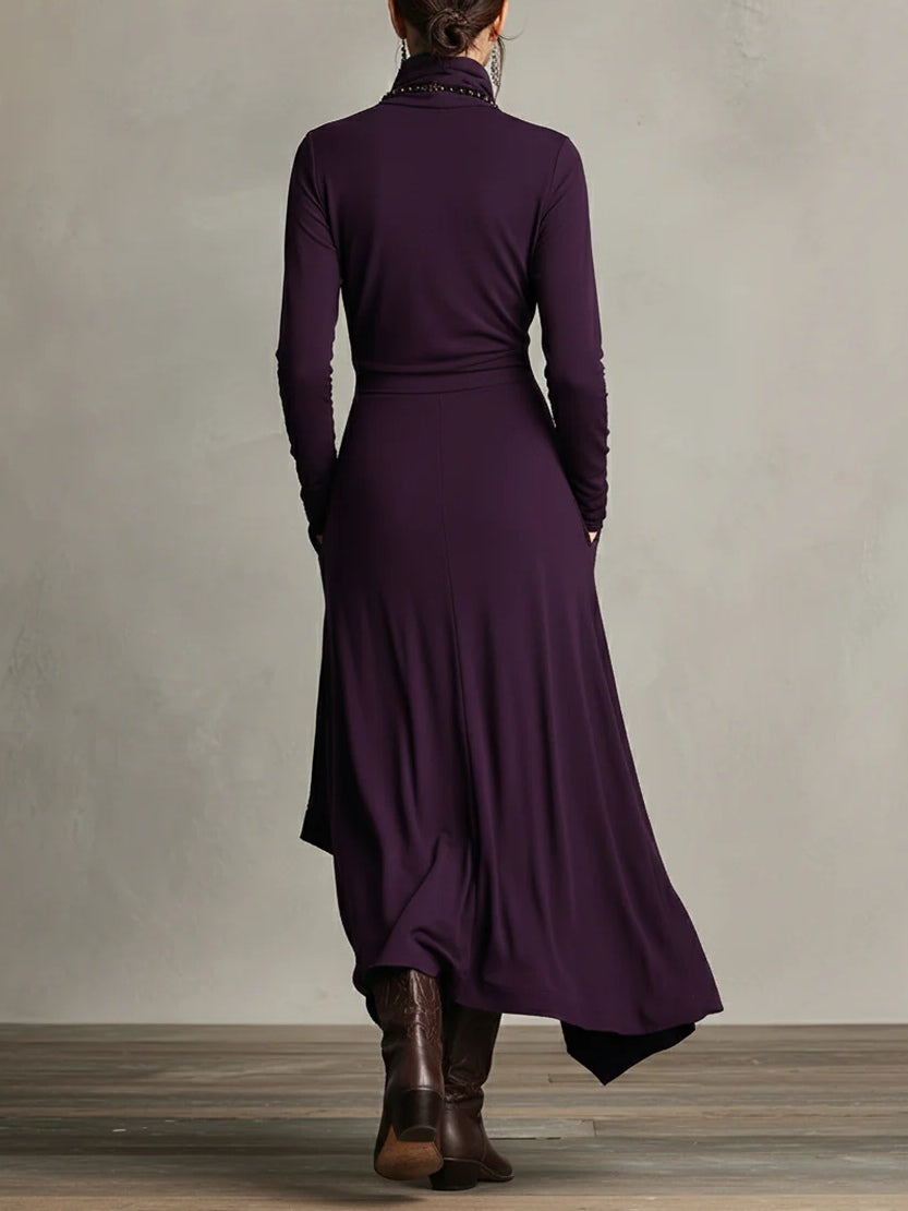 Robe longue asymétrique