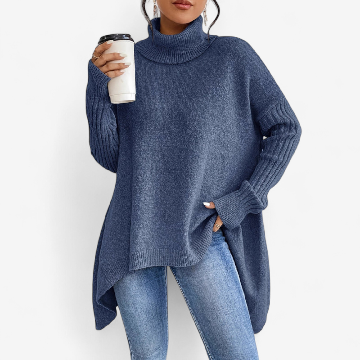 Frédérique™ Pull Doux avec Col